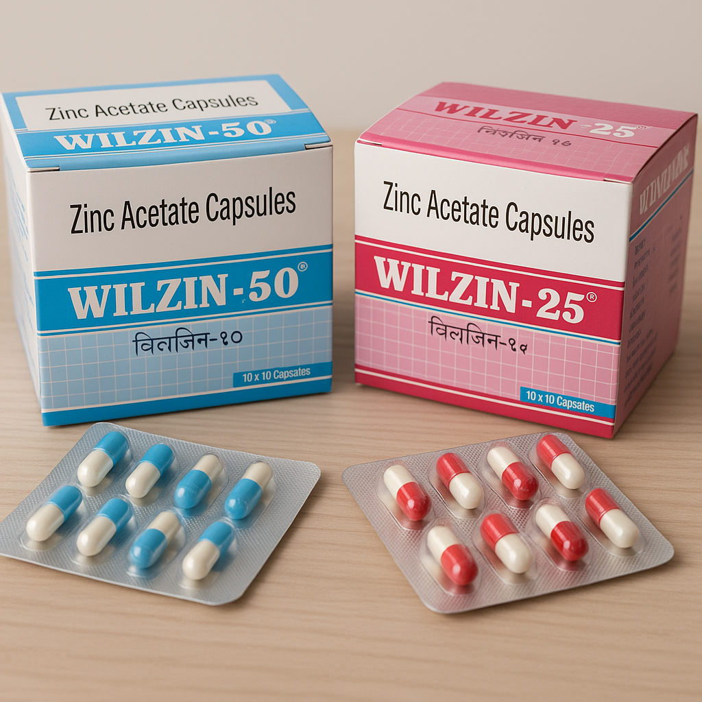 WILZIN-25/50 Zinc Acetate Capsules
